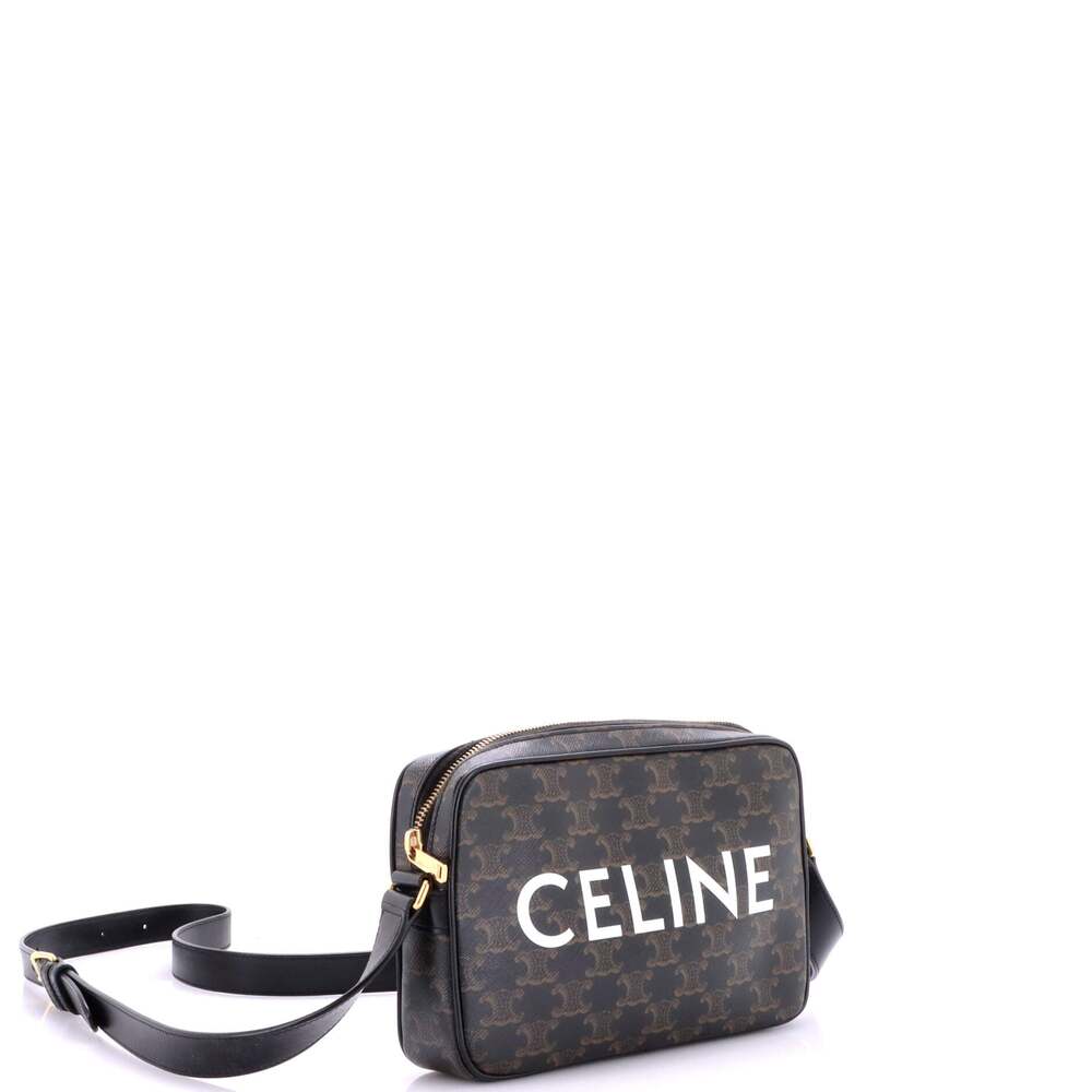 Celine Logo Messenger Bag Triomphe #253740C10B - Picture 2 of 7